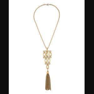 Trifari Tassel Pendant Necklace 22.5"